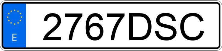 Numer rejestracyjny 2767DSC posiada ALFA ROMEO 147