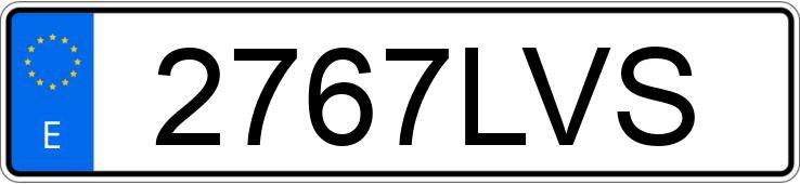 Numer rejestracyjny 2767LVS posiada AUDI Q5