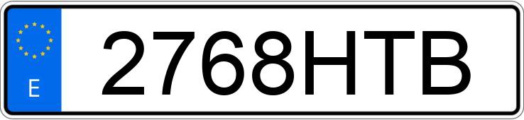 Numer rejestracyjny 2768HTB posiada KAWASAKI Z 800