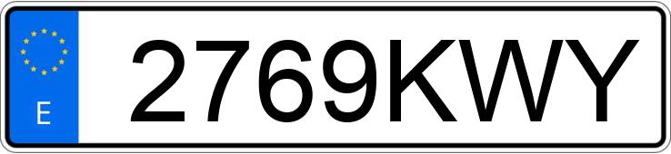 Numer rejestracyjny 2769KWY posiada CITROEN JUMPY