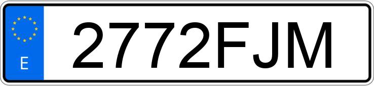 Numer rejestracyjny 2772FJM posiada FORD FOCUS