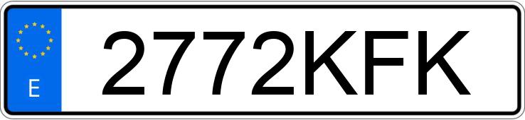 Numer rejestracyjny 2772KFK posiada CITROEN JUMPER