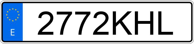 Numer rejestracyjny 2772KHL posiada CITROEN C3