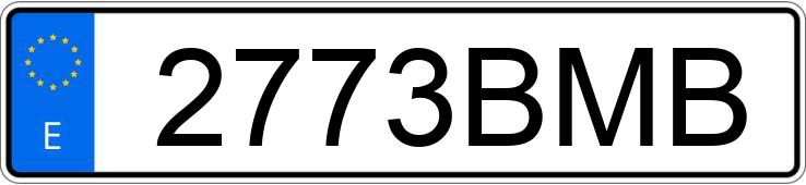 Numer rejestracyjny 2773BMB posiada NISSAN ATLEON