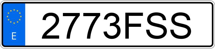 Numer rejestracyjny 2773FSS posiada MERCEDES SLK (170-171)