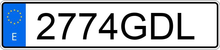 Numer rejestracyjny 2774GDL posiada SEAT IBIZA