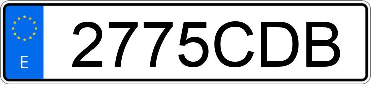 Numer rejestracyjny 2775CDB posiada CITROEN C5