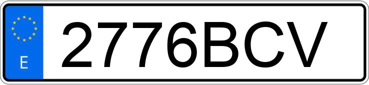 Numer rejestracyjny 2776BCV posiada GAS-GAS EC