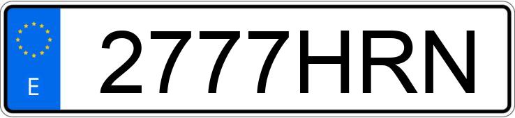 Numer rejestracyjny 2777HRN posiada SEAT LEON