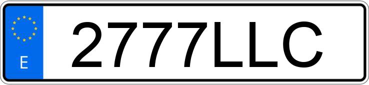 Numer rejestracyjny 2777LLC posiada AUDI TT