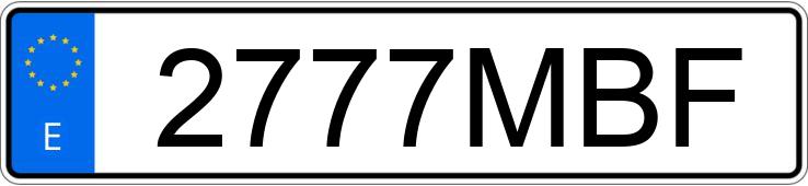 Numer rejestracyjny 2777MBF posiada AUDI Q2