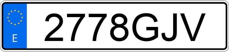 Numer rejestracyjny 2778GJV posiada SKODA SUPERB