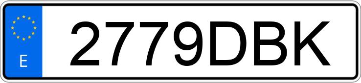 Numer rejestracyjny 2779DBK posiada PEUGEOT 407