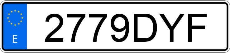 Numer rejestracyjny 2779DYF posiada YAMAHA YBR 125 Numer rejestracyjny 2779DYF posiada YAMAHA YBR 125