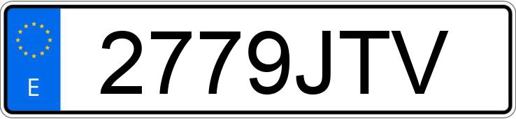 Numer rejestracyjny 2779JTV posiada VOLKSWAGEN GOLF