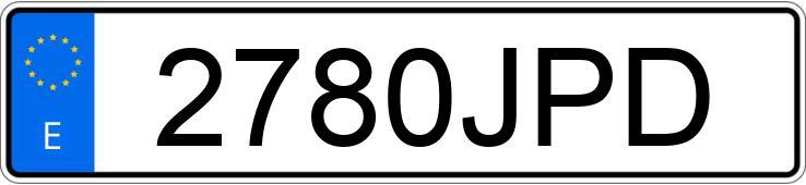 Numer rejestracyjny 2780JPD posiada VOLKSWAGEN CADDY