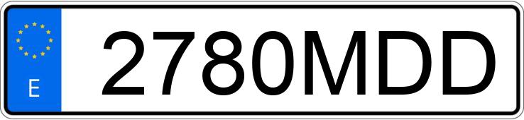 Numer rejestracyjny 2780MDD posiada PEUGEOT 3008