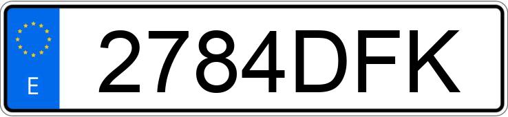 Numer rejestracyjny 2784DFK posiada SEAT LEON