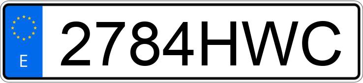 Numer rejestracyjny 2784HWC posiada SEAT ALTEA XL