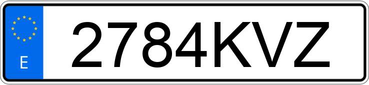 Numer rejestracyjny 2784KVZ posiada SEAT TARRACO