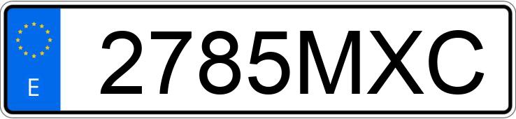 Numer rejestracyjny 2785MXC posiada BMW X1