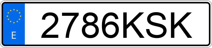 Numer rejestracyjny 2786KSK posiada VOLKSWAGEN GOLF Numer rejestracyjny 2786KSK posiada VOLKSWAGEN GOLF