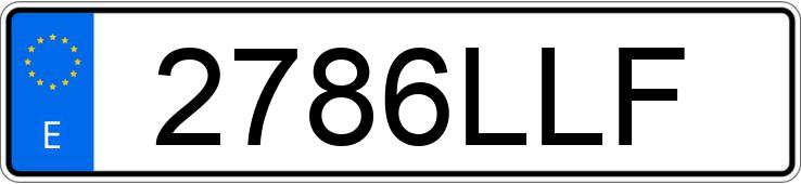 Numer rejestracyjny 2786LLF posiada KIA RIO