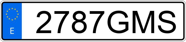 Numer rejestracyjny 2787GMS posiada TOYOTA AYGO