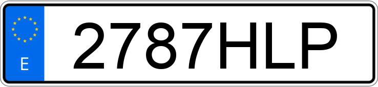 Numer rejestracyjny 2787HLP posiada CITROEN C5