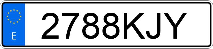 Numer rejestracyjny 2788KJY posiada SEAT LEON Numer rejestracyjny 2788KJY posiada SEAT LEON