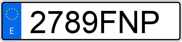 Numer rejestracyjny 2789FNP posiada PEUGEOT PARTNER Numer rejestracyjny 2789FNP posiada PEUGEOT PARTNER