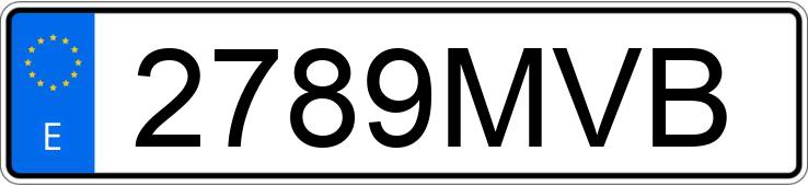 Numer rejestracyjny 2789MVB posiada MAZDA CX-30