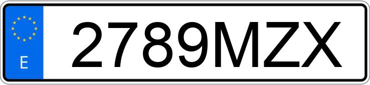 Numer rejestracyjny 2789MZX posiada TOYOTA COROLLA Numer rejestracyjny 2789MZX posiada TOYOTA COROLLA