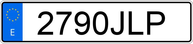 Le numéro d’enregistrement 2790JLP a TOYOTA YARIS