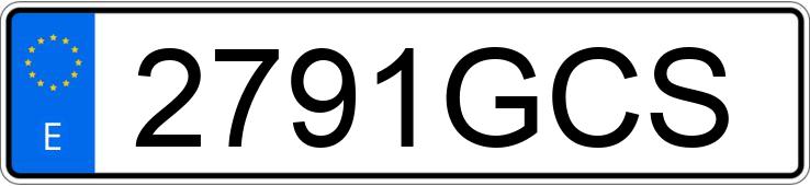 Numer rejestracyjny 2791GCS posiada LAMBORGHINI GALLARDO