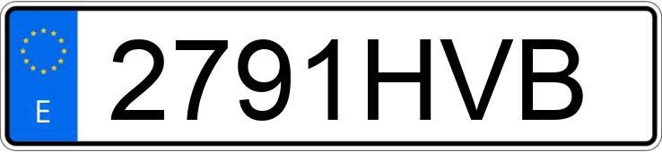 Numer rejestracyjny 2791HVB posiada BMW SERIE 3