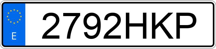 Numer rejestracyjny 2792HKP posiada CITROEN BERLINGO
