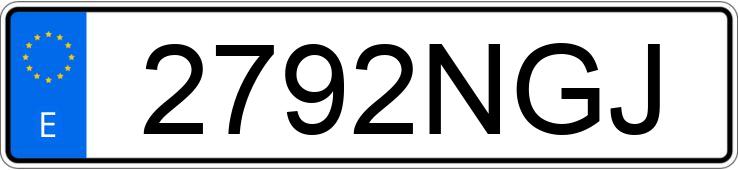 Numer rejestracyjny 2792NGJ posiada HONDA CBF 125