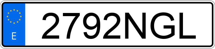 Numer rejestracyjny 2792NGL posiada PEUGEOT PARTNER Numer rejestracyjny 2792NGL posiada PEUGEOT PARTNER