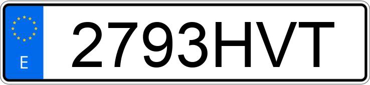 Numer rejestracyjny 2793HVT posiada AUDI Q7