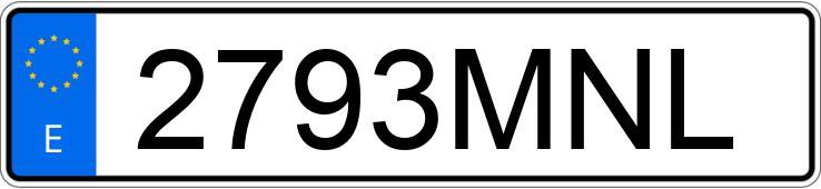 Numer rejestracyjny 2793MNL posiada MERCEDES CLE (236)