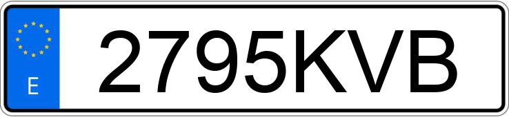 Il numero di registrazione 2795KVB ha MERCEDES C (205)