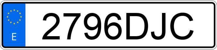 Numer rejestracyjny 2796DJC posiada AUDI A6