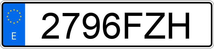 Numer rejestracyjny 2796FZH posiada TOYOTA YARIS