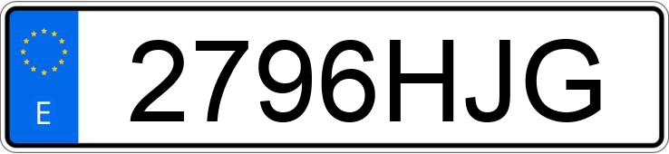 Numer rejestracyjny 2796HJG posiada HONDA CIVIC