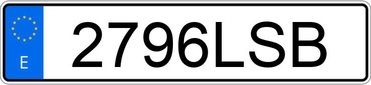 Numer rejestracyjny 2796LSB posiada AUDI A5 SPORTBACK Numer rejestracyjny 2796LSB posiada AUDI A5 SPORTBACK