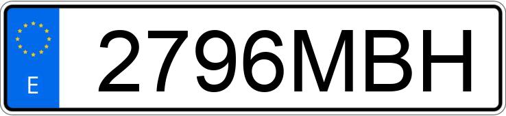 Numer rejestracyjny 2796MBH posiada FORD CUSTOM Numer rejestracyjny 2796MBH posiada FORD CUSTOM