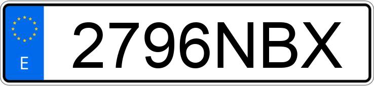 Numer rejestracyjny 2796NBX posiada FORD KUGA