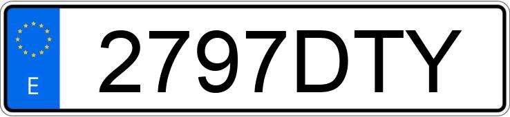 Numer rejestracyjny 2797DTY posiada BMW SERIE 1