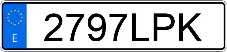 Numer rejestracyjny 2797LPK posiada BMW SERIE 2